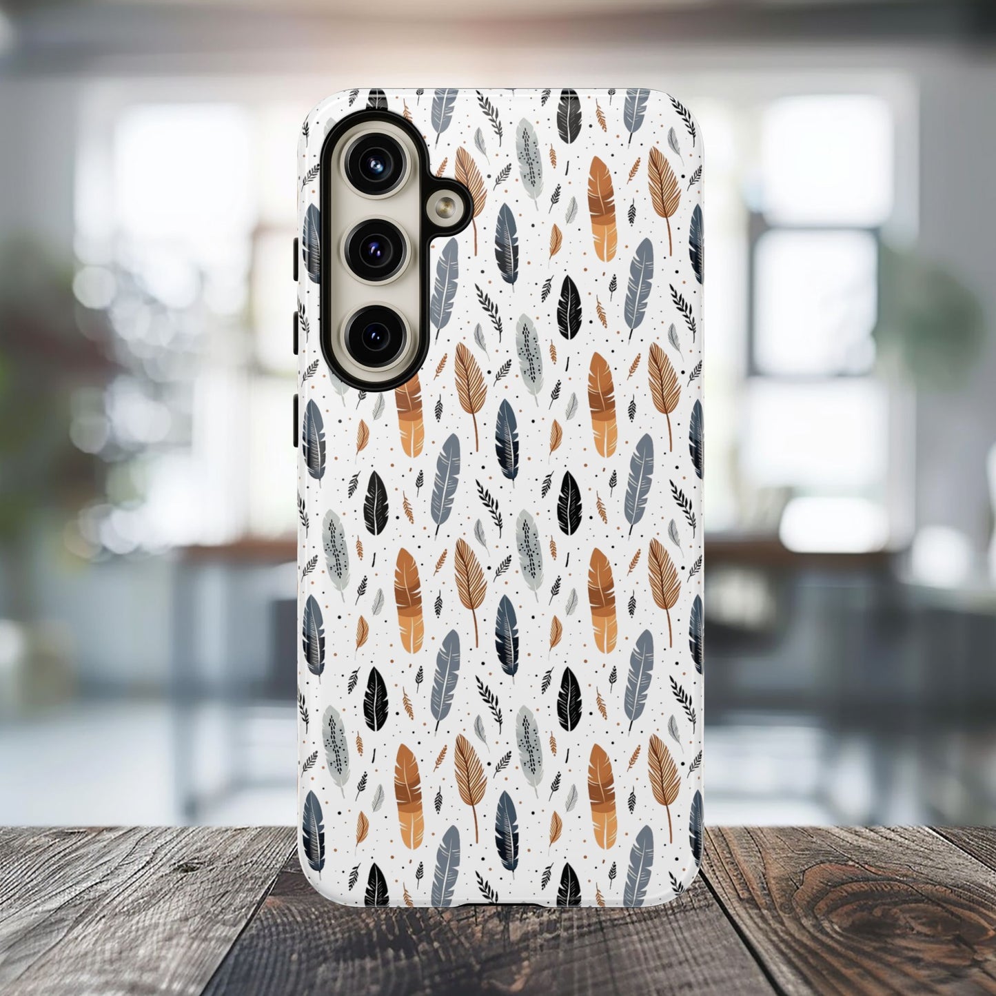 Whispering Feathers iPhone, Samsung and Google Tough Cases