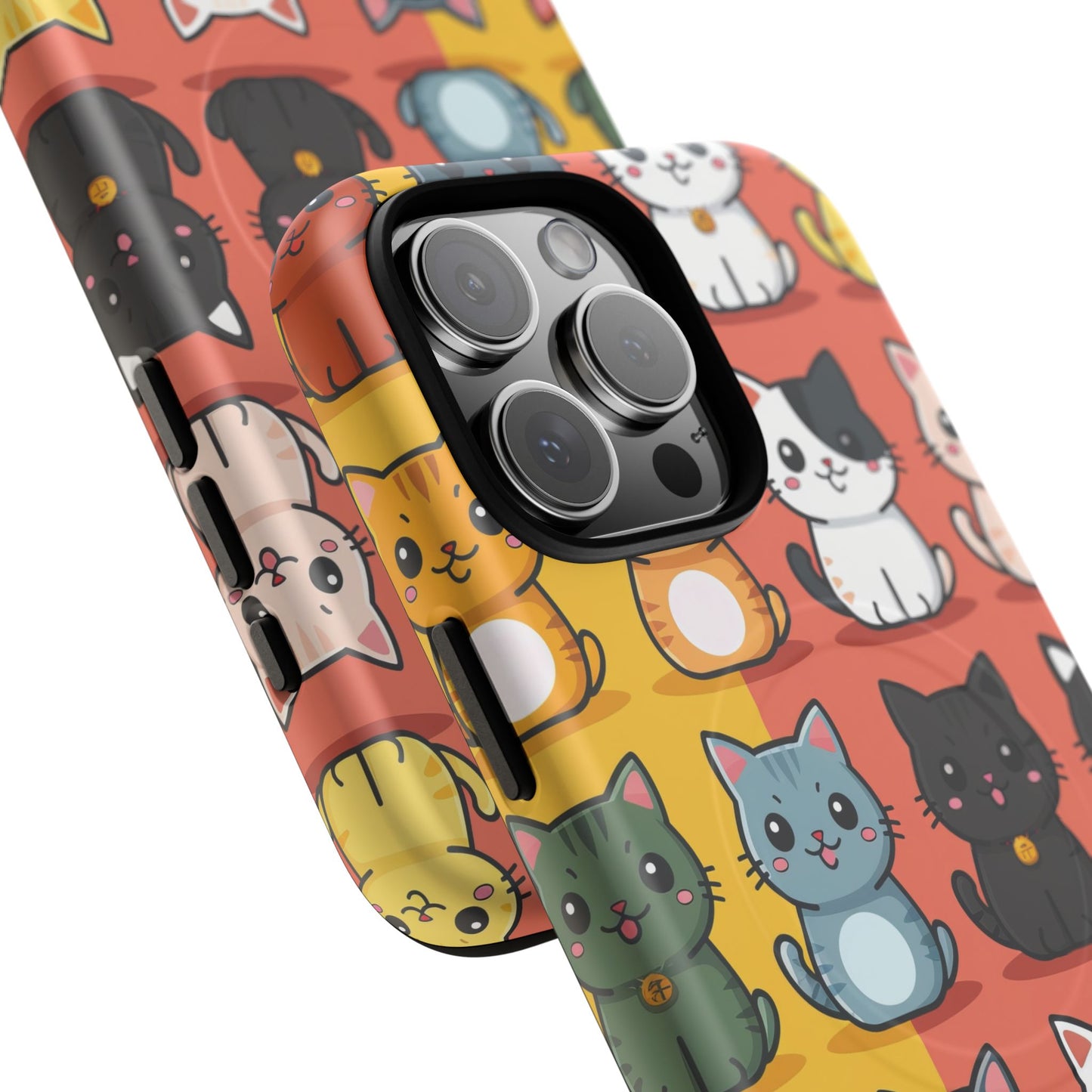 Cute Cat Magnetic Phone Cases for Pet Lovers, Durable Cases, Animal Design, Fun Gift, Unique Accessories