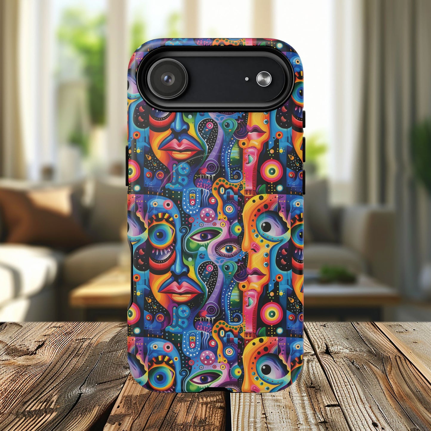 Psychedelic Visions Tough iPhone Magnetic Case - Unique Art iPhone Cover