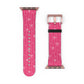 Pink Bow Coquette Watch Band ONLY — Cute Ribbon-Stripes Apple Watch Strap