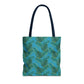 Turquoise Tropical Bliss Tote Bag