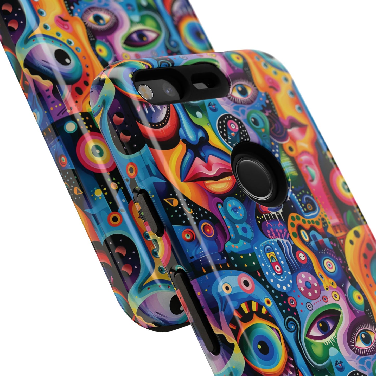 Psychedelic Visions Vibrant Art Google Pixel, iPhone and Samsung Phone Case - Tough Cases for Creative Souls