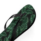 Black Tropical Bliss Flip Flops