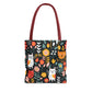 Whimsical Feline Garden Tote Bag (AOP)