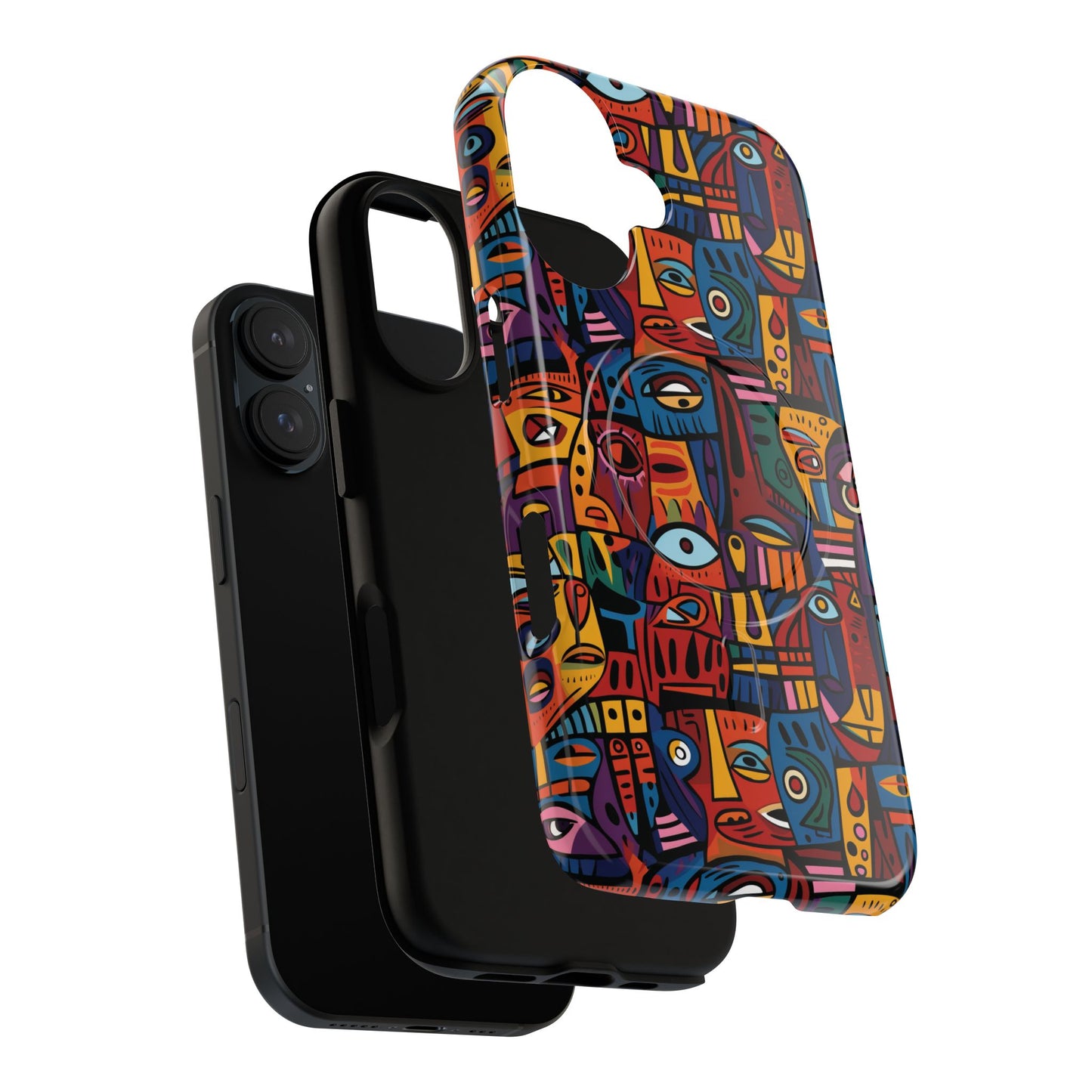 Vibrant Artistic Phone Case | Tough Magnetic Cases | Unique Gift for Art Lovers, Colorful Accessory, iPhone 14, 15, 16, 17 Case.