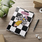 Black Checkered Charm A Hardcover Notebook (PY)