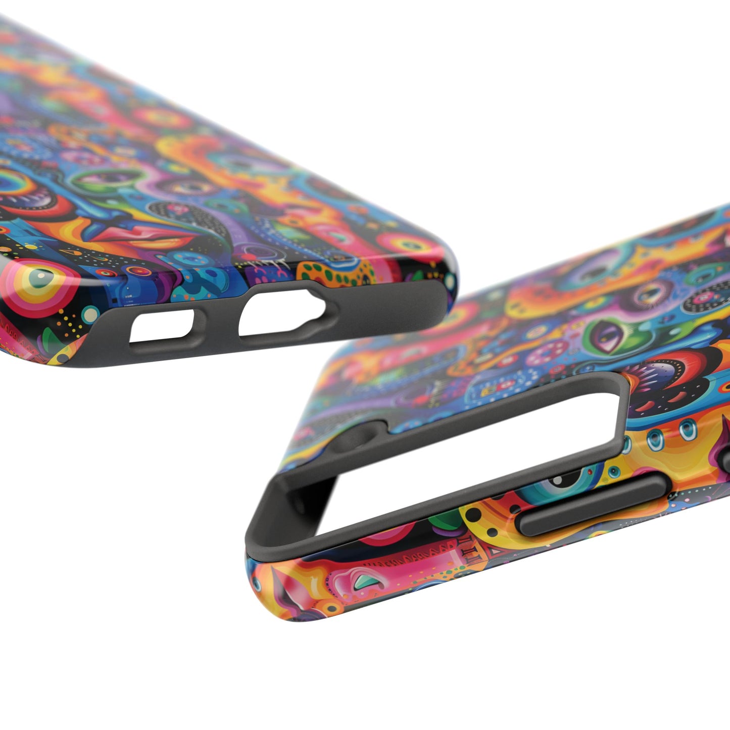 Psychedelic Visions Vibrant Art iPhone and Samsung Phone Case - Stylish Tough Case for Artists & Creatives.