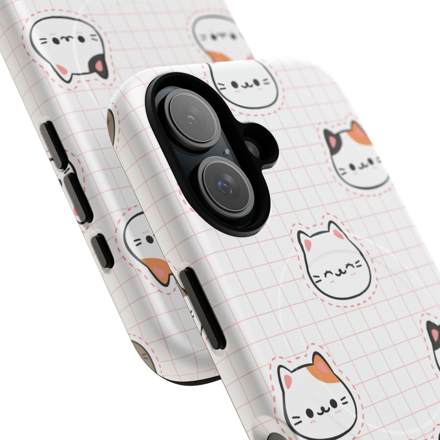 Cute Cat Tough Magnetic Case, iPhone Cover, Cat Lover Gift, Cute Cat Accessories, Pet-Themed iPhone Case