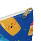 Personalized Blue Kawaii Composition Book Inspired Accessory Pouch, Kids School Supplies, Classroom Organizer, Teacher Gift, Fun Stationery Case, Back to School