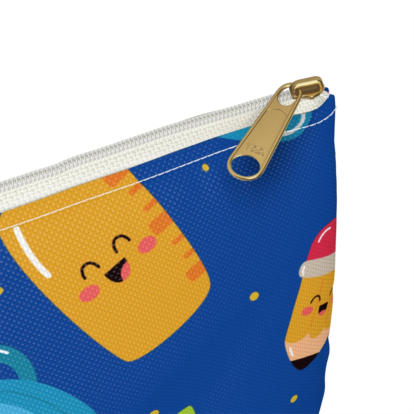 Personalized Blue Kawaii Composition Book Inspired Accessory Pouch, Kids School Supplies, Classroom Organizer, Teacher Gift, Fun Stationery Case, Back to School