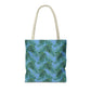 Blue Tropical Bliss Tote Bag