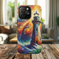 Vibrant Lighthouse Magnetic iPhone Case, Durable Protection for Everyday Adventure, Gift for Nature Lovers, Colorful iPhone Cover