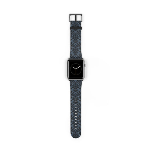 Opulent Dusk Elegant Floral Watch Band - Stylish Accessory for Daily Wear.