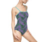 Purple Tropical Bliss Women's One-piece Swimsuit (AOP)