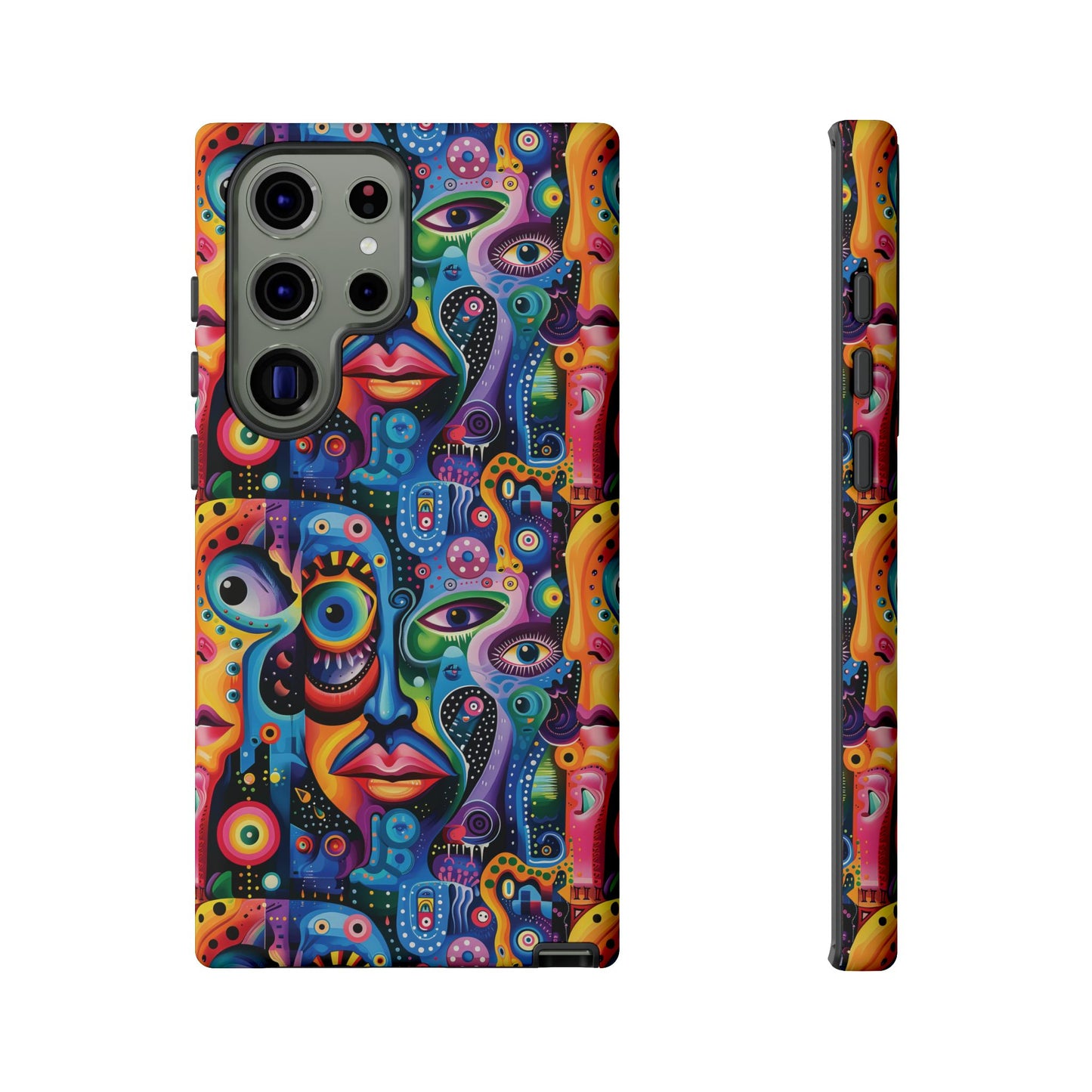 Psychedelic Visions Vibrant Samsung, iPhone and Google Pixel Phone Cases - Colorful Artistic Design