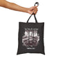 Inspirational Cotton Canvas Tote Bag - 'True Story, He's not Here!' with Matthew 28:6