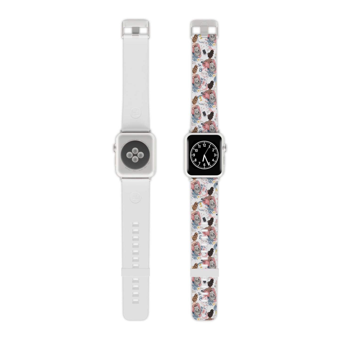 Study Chic Stylish Apple Watch Band - Floral Vintage Design for Trendsetters