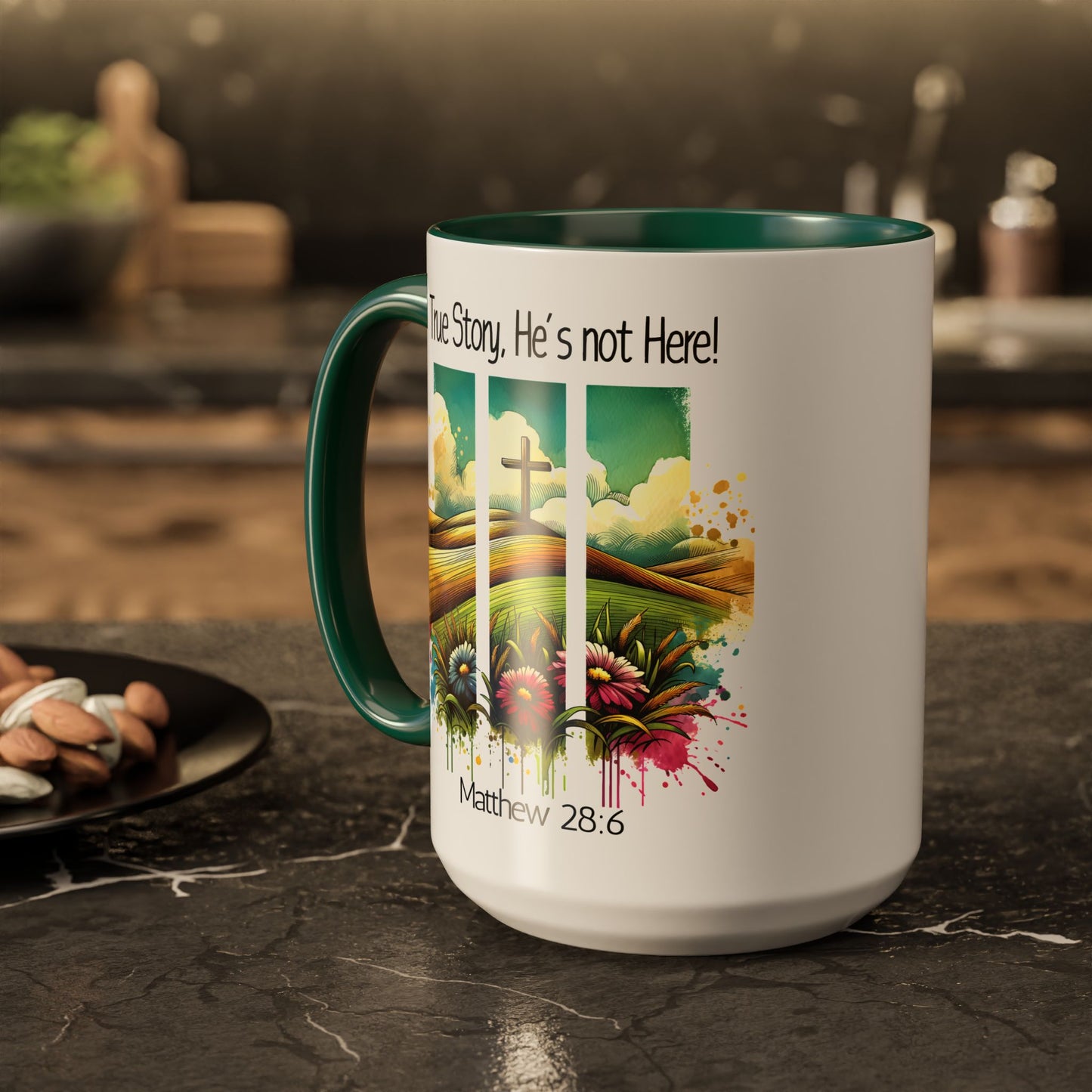 Inspirational Colorful Mug - True Story, He’s Not Here! - 11oz & 15oz Options