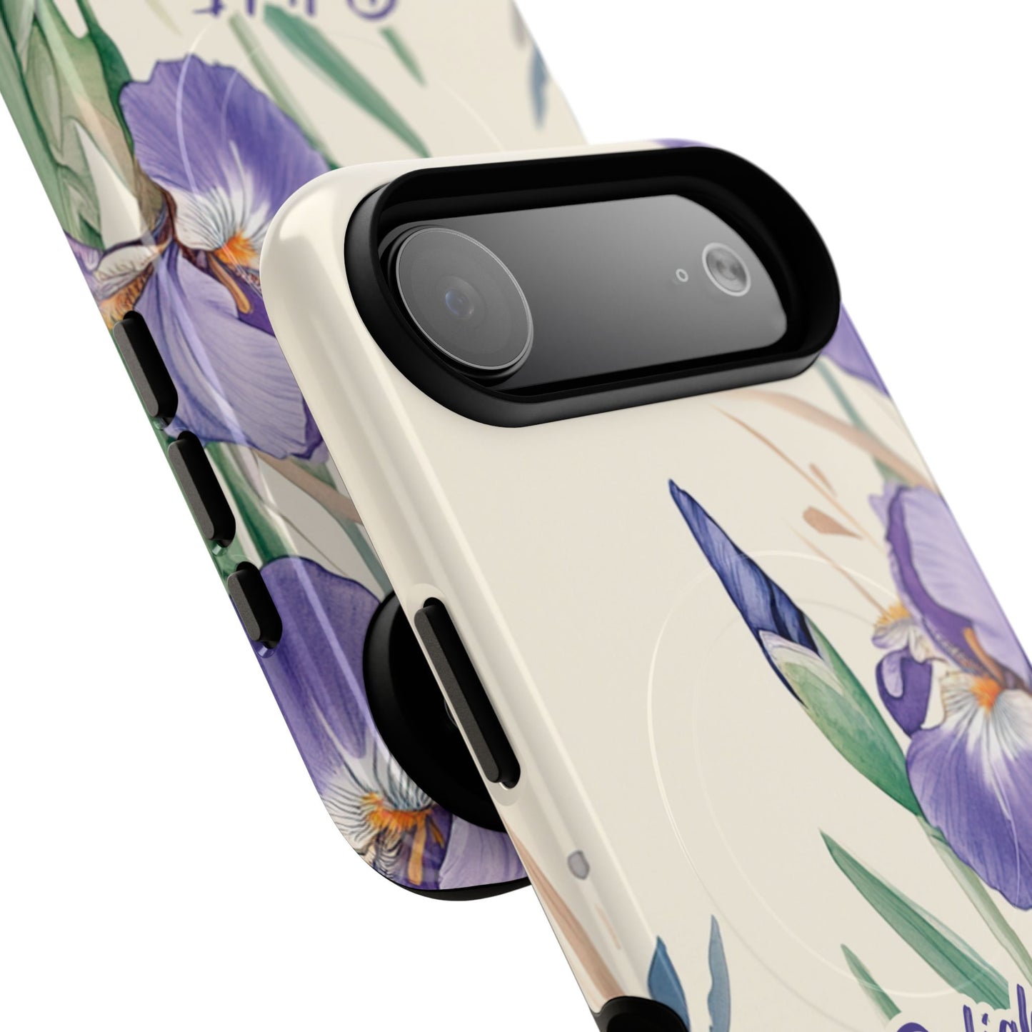 Delight yourself in the Lord Psalm 37:4, Inspirational Gift, iPhone Magnetic Case Scripture, Floral Bible Verse, MagSafe® iPhone® Tough Case, iPhone 14, iPhone 15, iPhone 16, Pro, Pro Max, Plus.