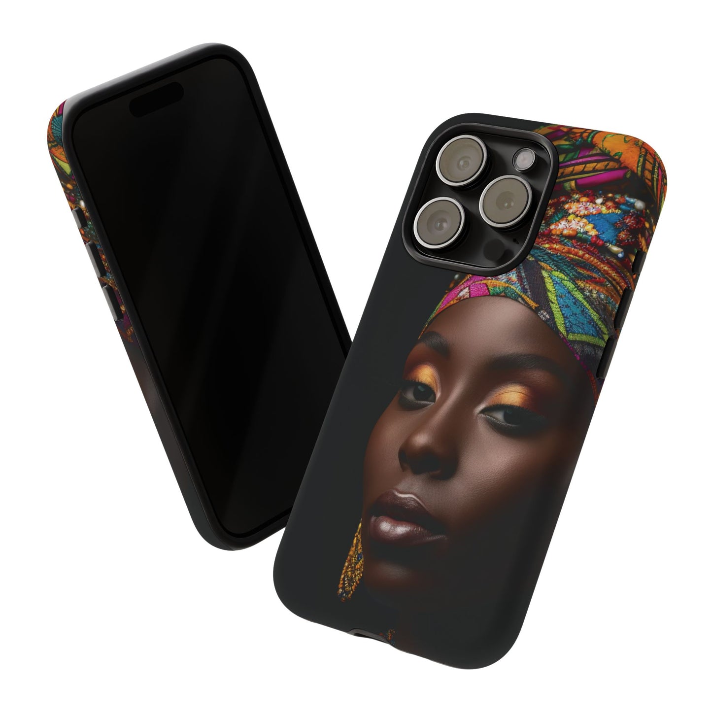 Regal Reflections: African Majesty Tough Google Pixel, iPhone and Samsung Cases.