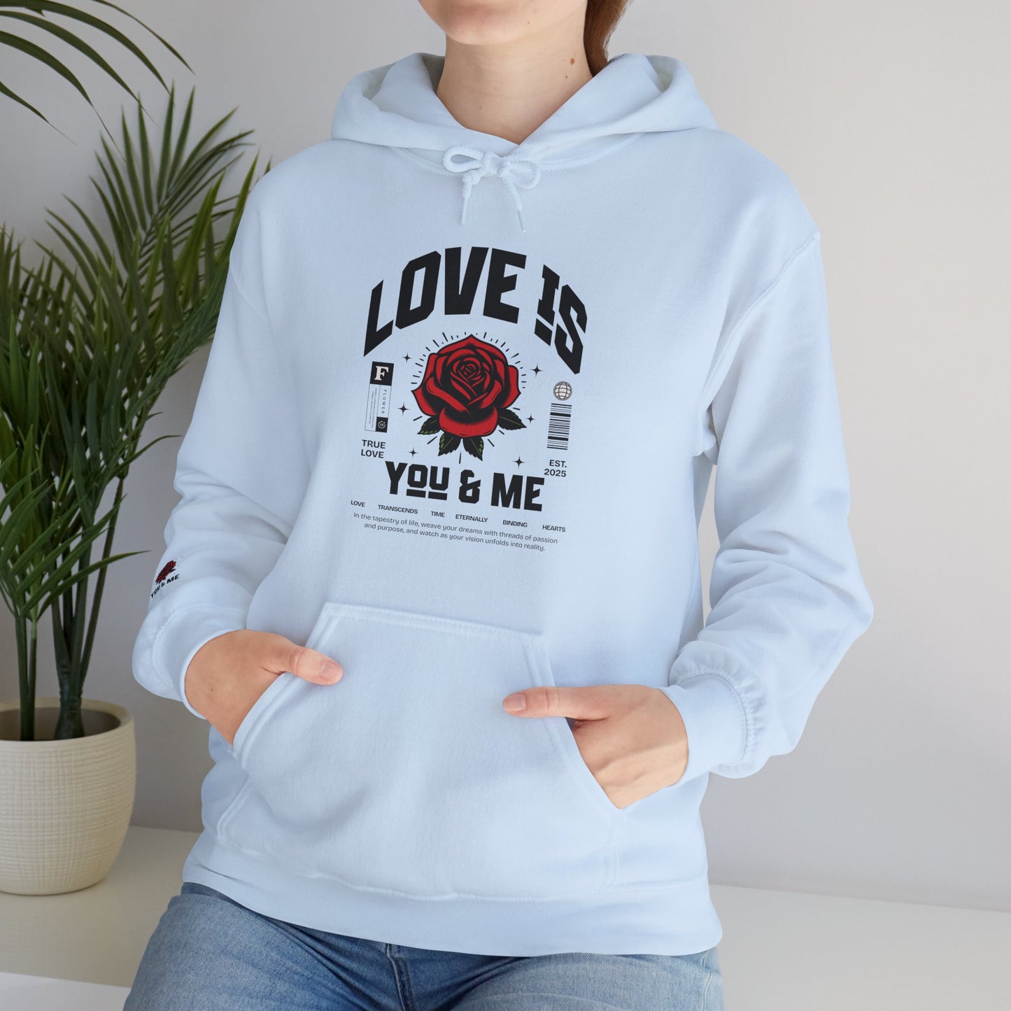 You and Me Unisex Gildan Hoodie Sweatshirt