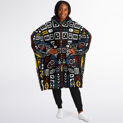 Geometric Harmony Snug Hoodie - AOP
