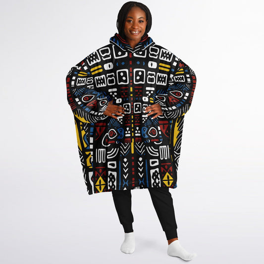 Geometric Harmony Snug Hoodie - AOP