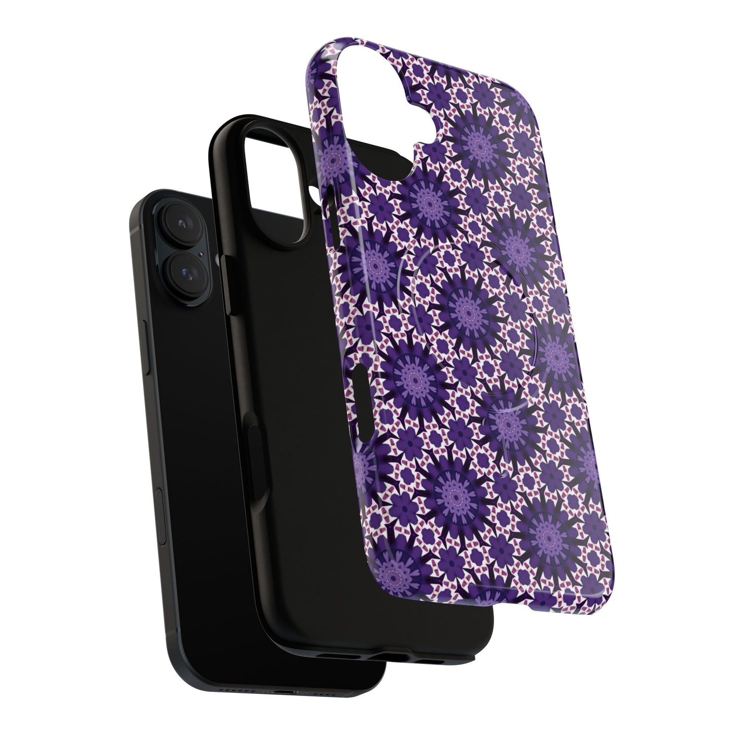 Twilight Petal Mirage Magnetic iPhone Cases, Unique Floral Designs, Tough Protection, Gift for Her, iPhone Accessories, Custom Cases