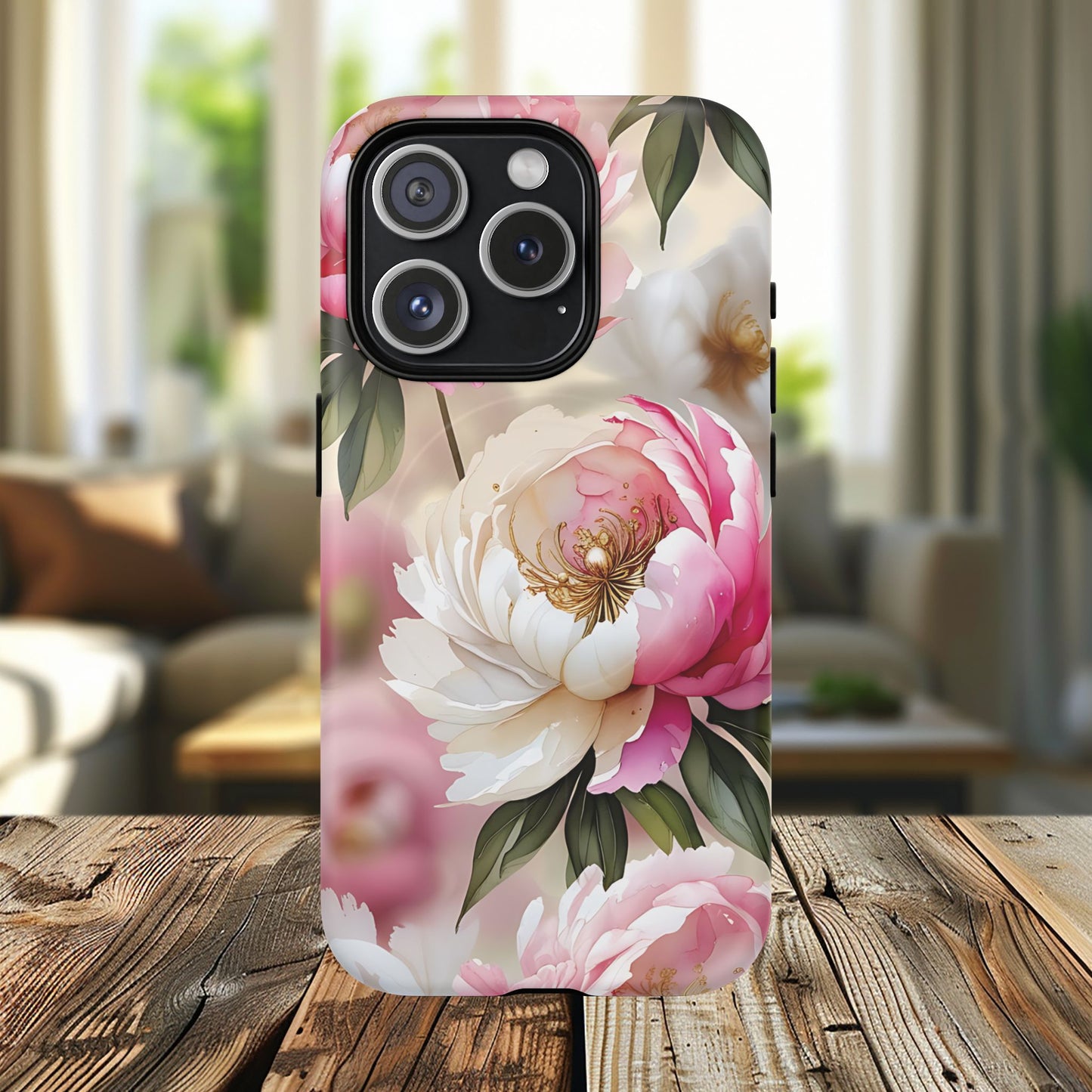 Blooming Petals Tough Magnetic Phone Cases, Elegant Phone Cover, Durable Case for Flower Lovers, Phone Accessories