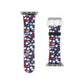 Patriotic Waves - Red, White & Blue Stars | USA Flag Design