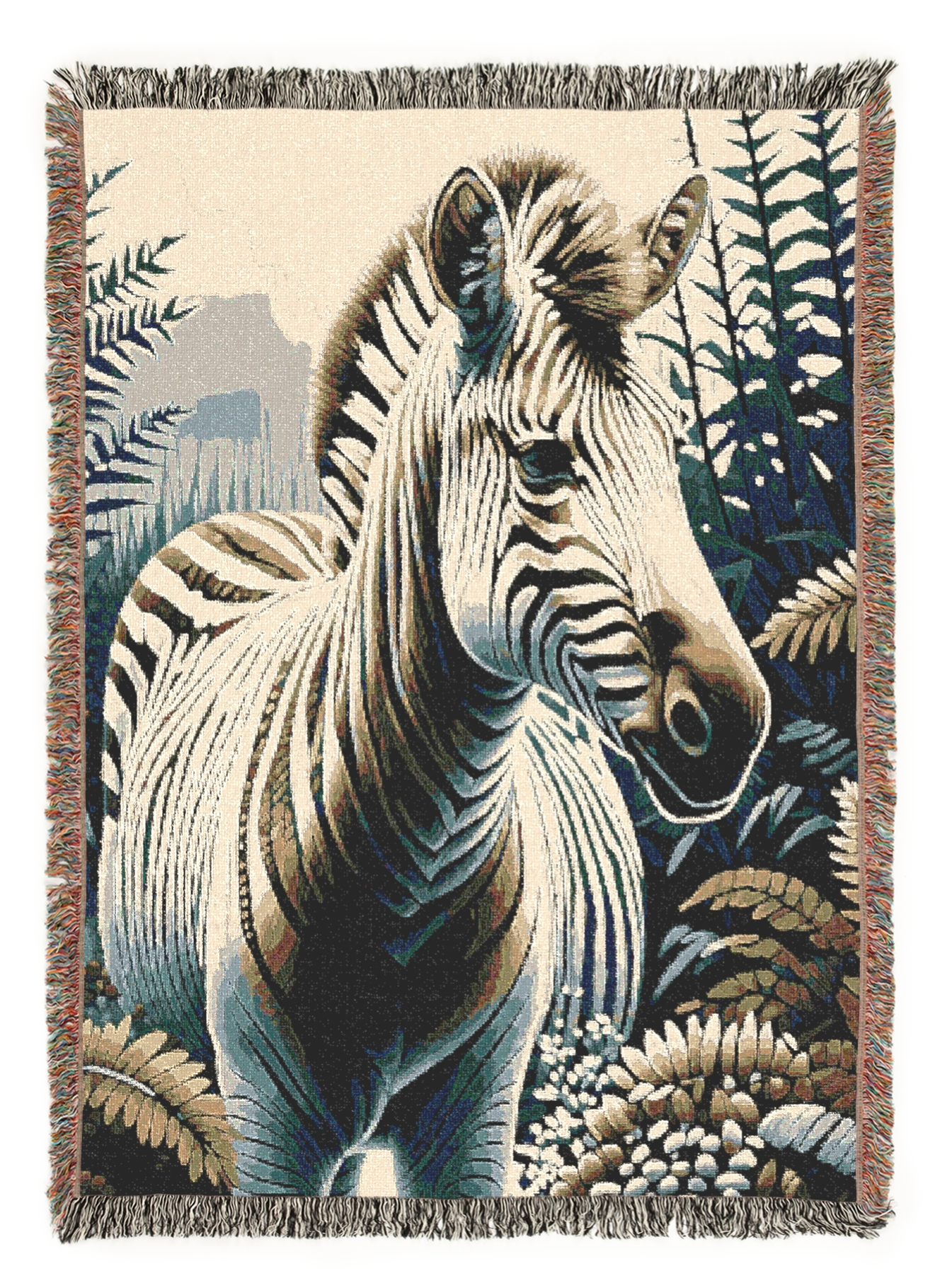 Zebra IllustrationTapestry Woven Blanket