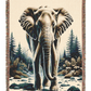 Elephant IllustrationTapestry Woven Blanket