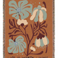 Life is Worth Living Brown Tapestry Woven Blanket