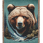 A Bear IllustrationTapestry Woven Blanket