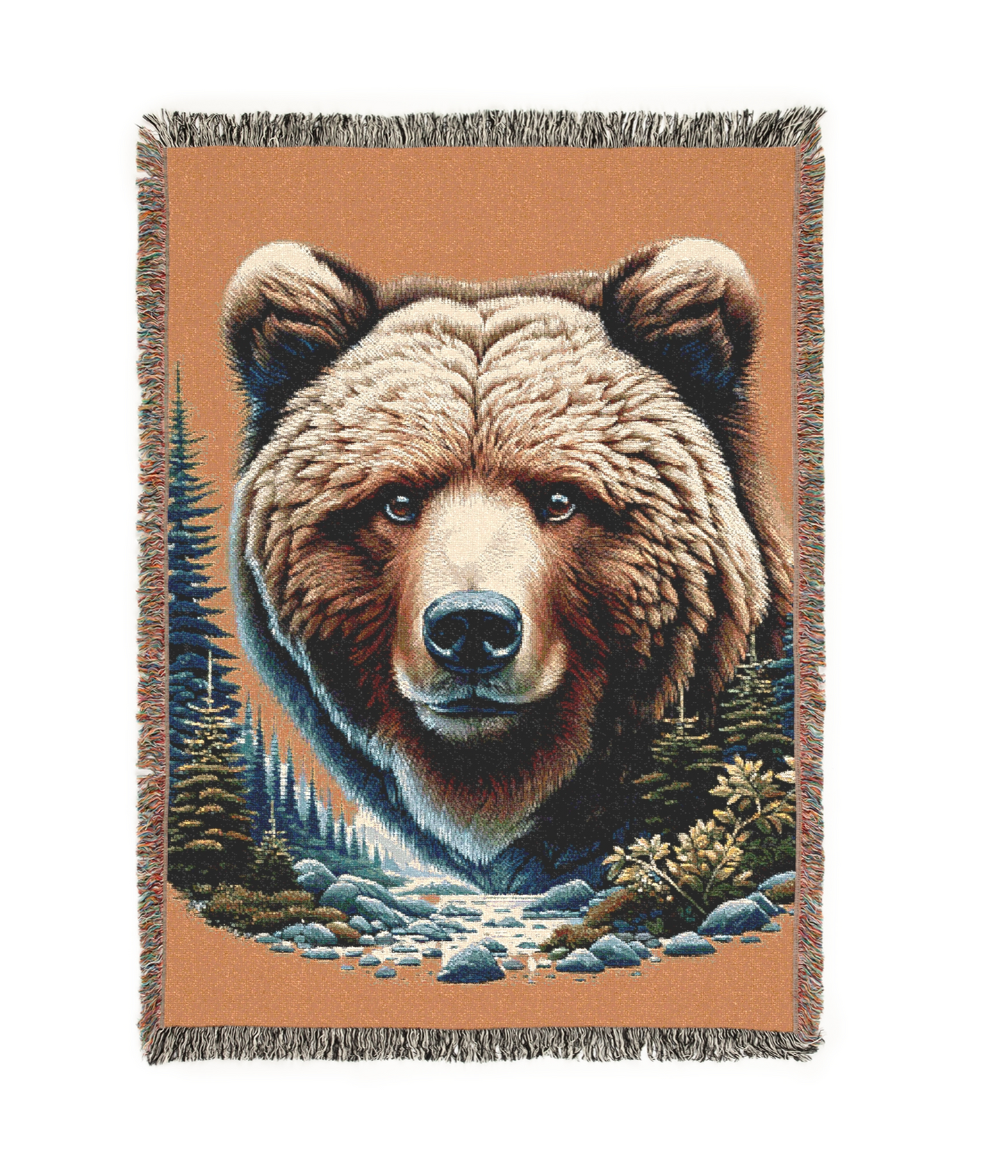Copy of A Bear IllustrationTapestry Woven Blanket