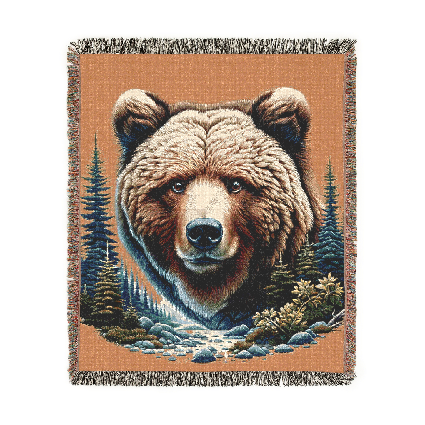 Copy of A Bear IllustrationTapestry Woven Blanket