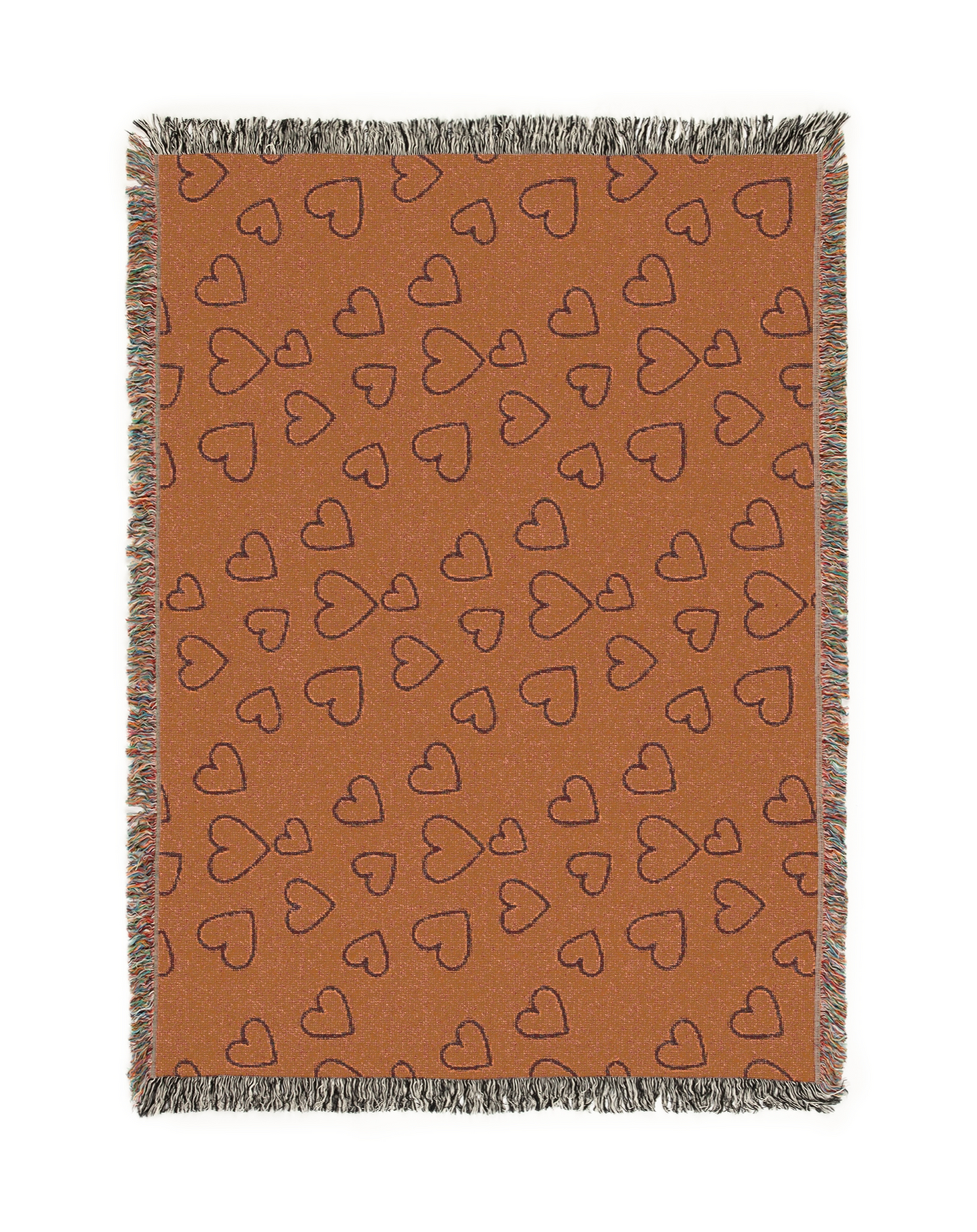 Hearts Illustration Tapestry Woven Blanket