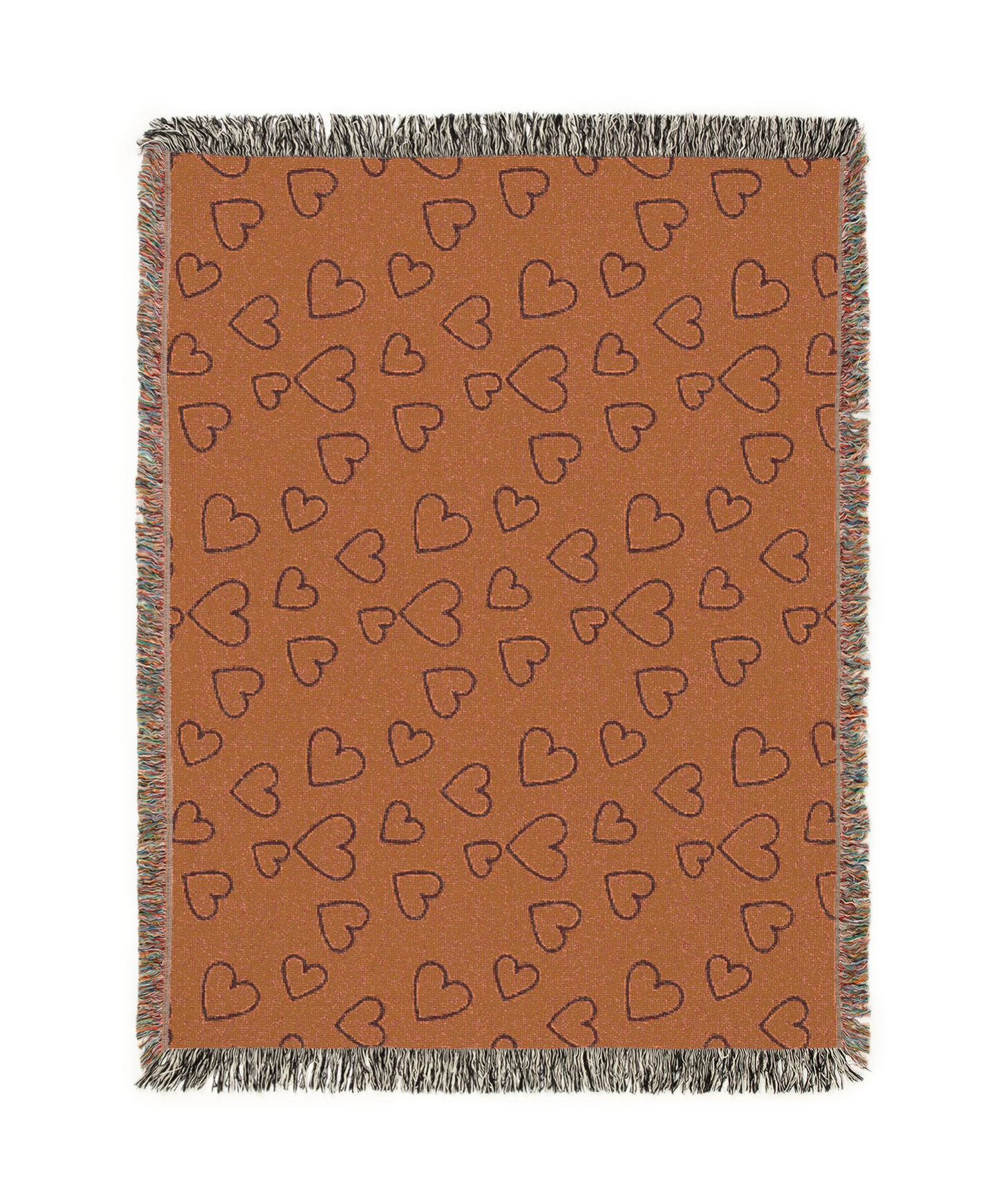 Hearts Illustration Tapestry Woven Blanket