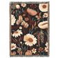 Blossom Elegance: Noir Garden Tapestry Woven Blanket