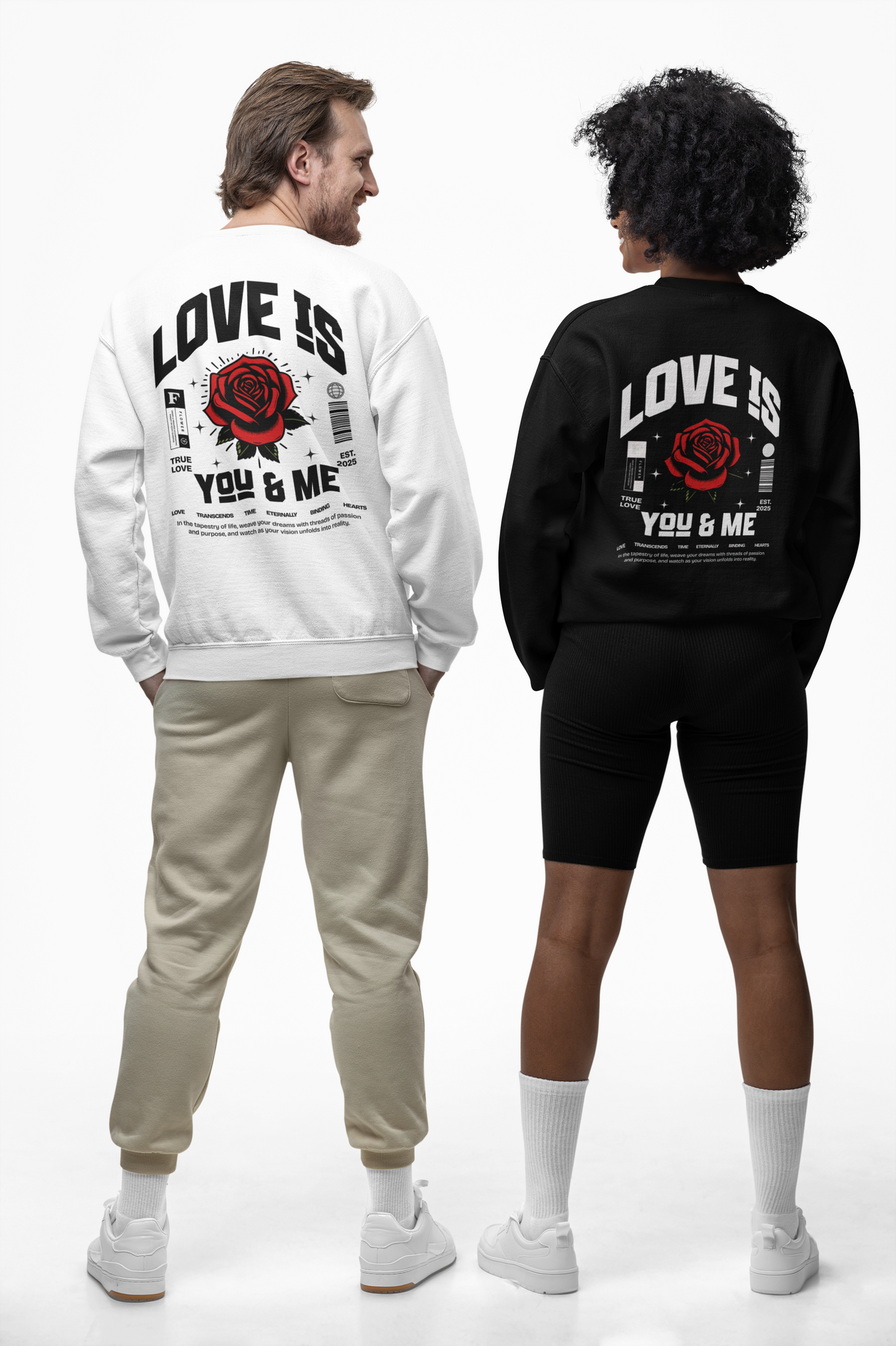 You and Me Valentines Unisex Gildan Heavy Blend™ Crewneck Sweatshirt