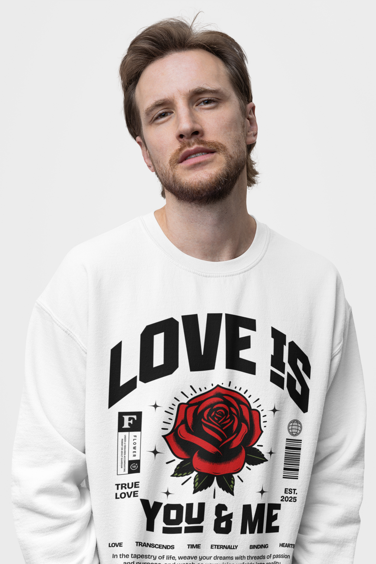 You and Me Valentines Unisex Heavy Blend™ Crewneck Sweatshirt.