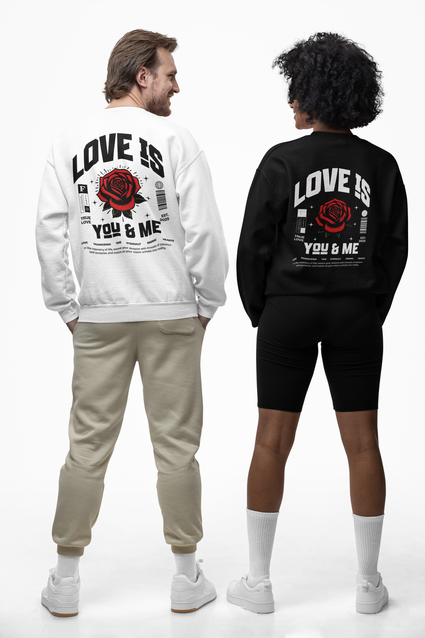 You and Me Valentines Unisex Heavy Blend™ Crewneck Sweatshirt.