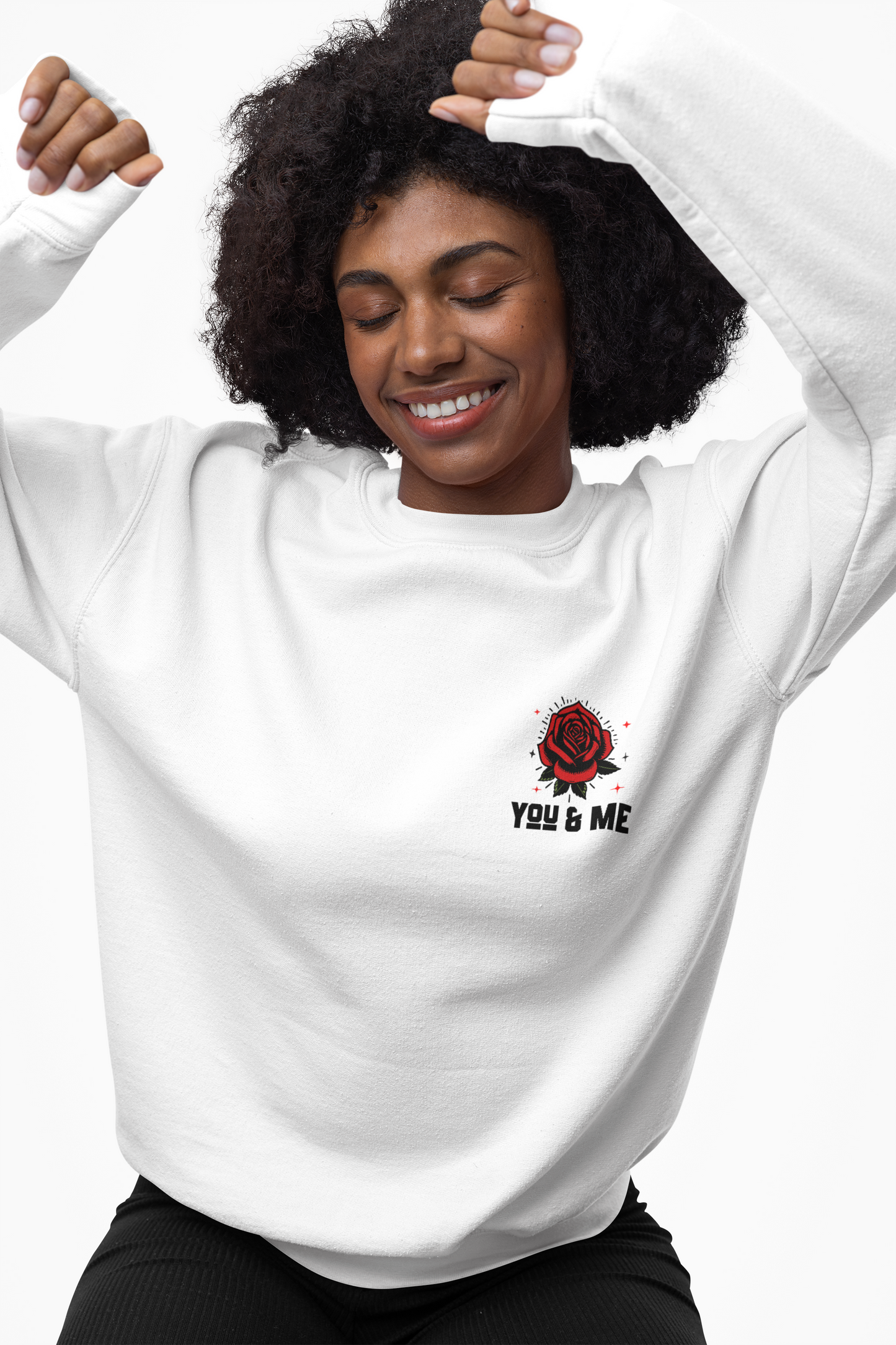 You and Me Valentines Unisex Heavy Blend™ Crewneck Sweatshirt.