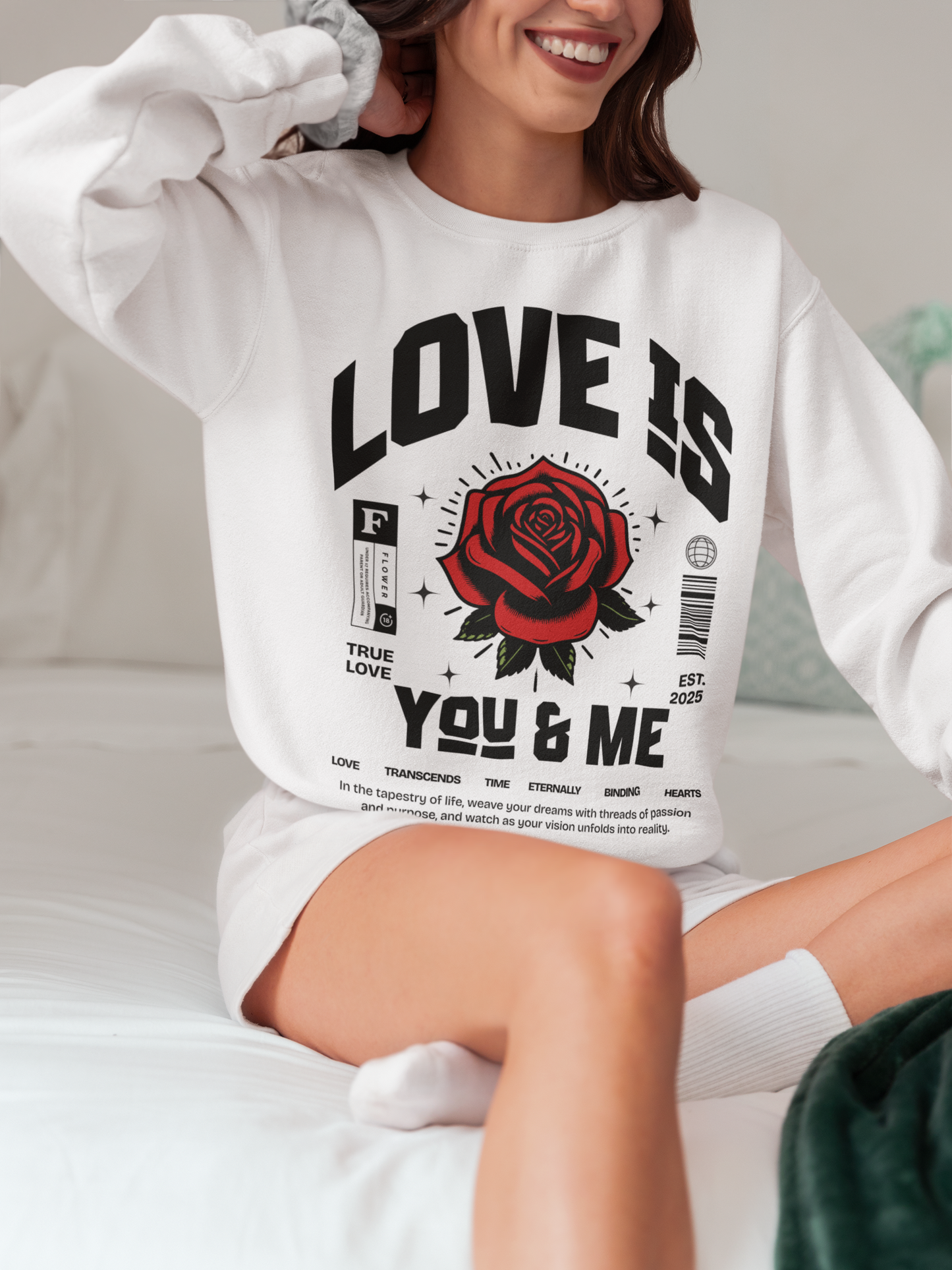 You and Me Valentines Unisex Gildan Heavy Blend™ Crewneck Sweatshirt