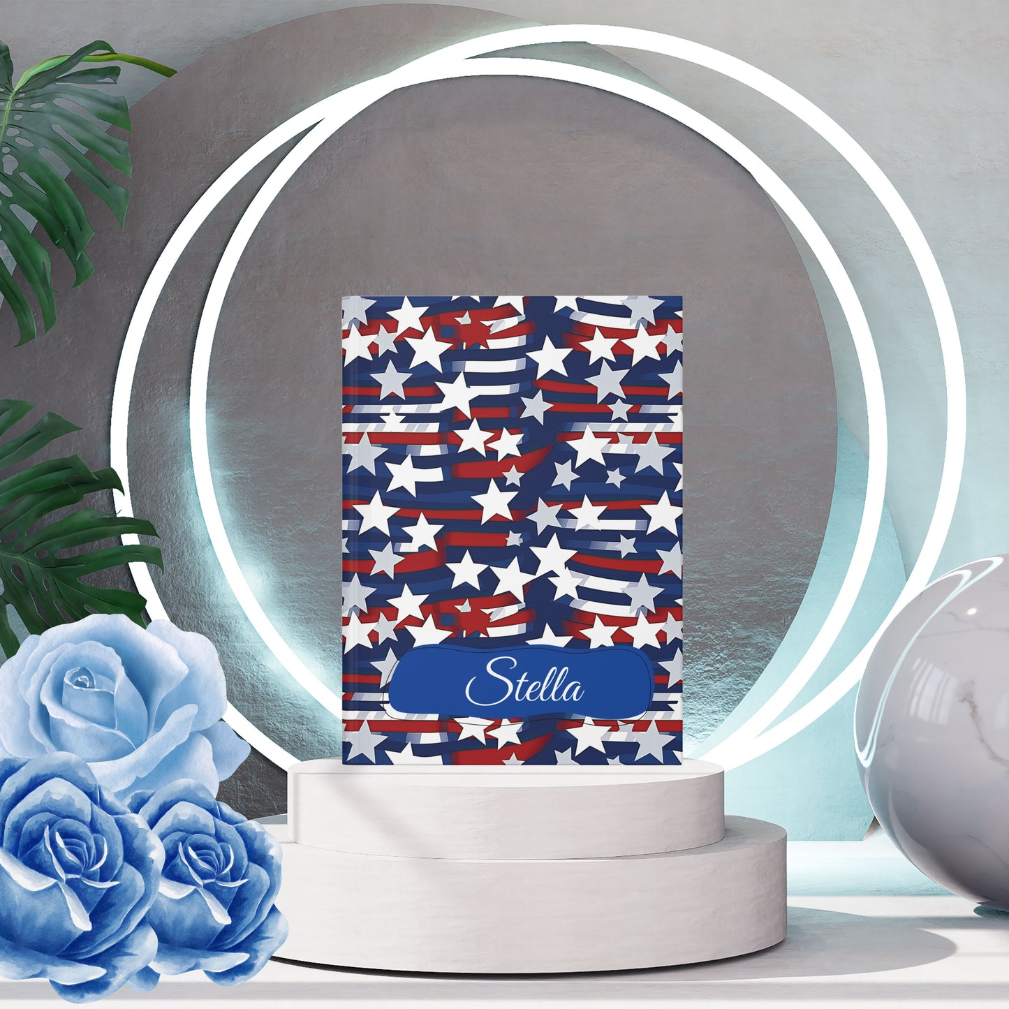 Patriotic Waves Hardcover Journal (PY)