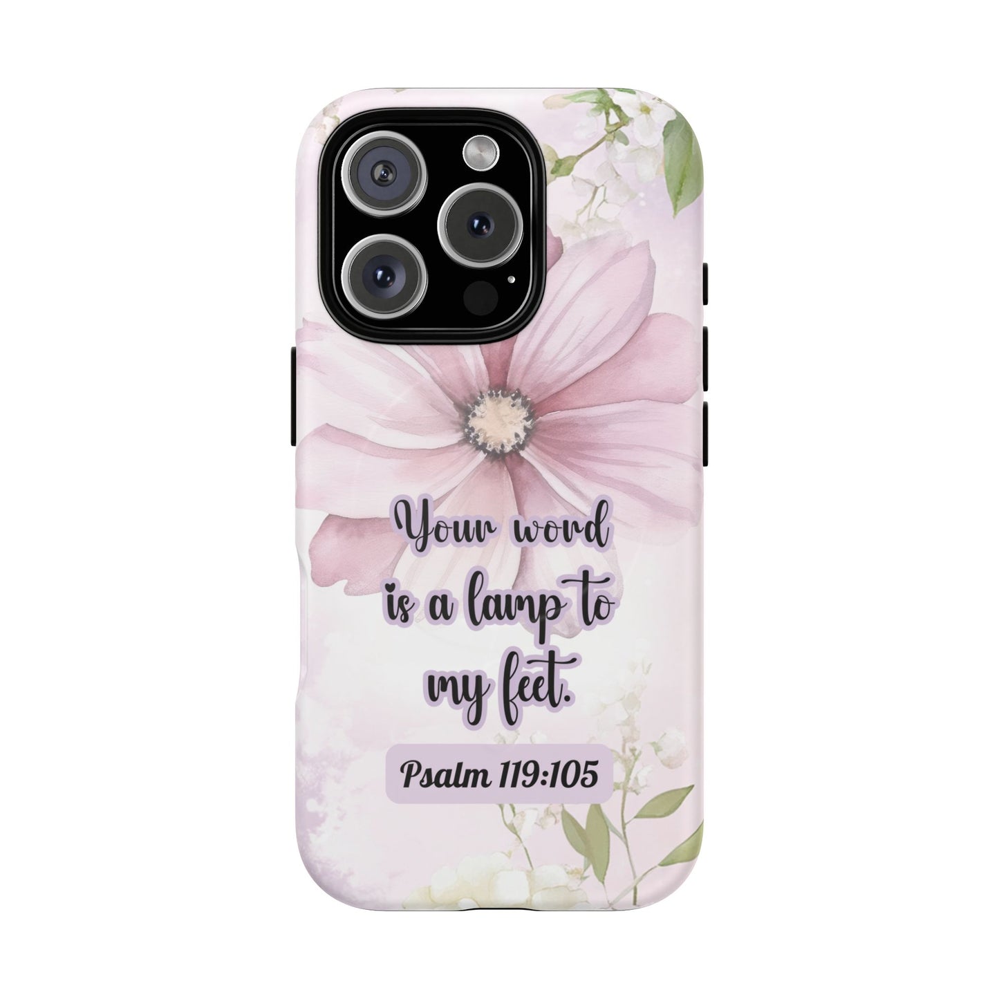 Your Word is a Lamp to My Feet Psalm 119:105 | Inspirational Gift, Tough iPhone Magnetic Case | Scripture, Bible Verse, MagSafe® iPhone® Tough Case, iPhone 14, iPhone 15, iPhone 16, Pro, Pro Max, Plus