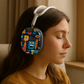 Personalized AirPod Max Case — Colorful Abstract Faces Ear Cup Covers ("I am Enough")