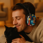 Personalized AirPod Max Case — Colorful Abstract Faces Ear Cup Covers ("I am Enough")