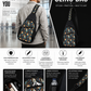 Ethereal Feathers Chest Bag - Stylish Sling Bag for Everyday Adventures, Cross Body Sling Bag, Chest Bag, Crossbody Backpack, Travel Bag