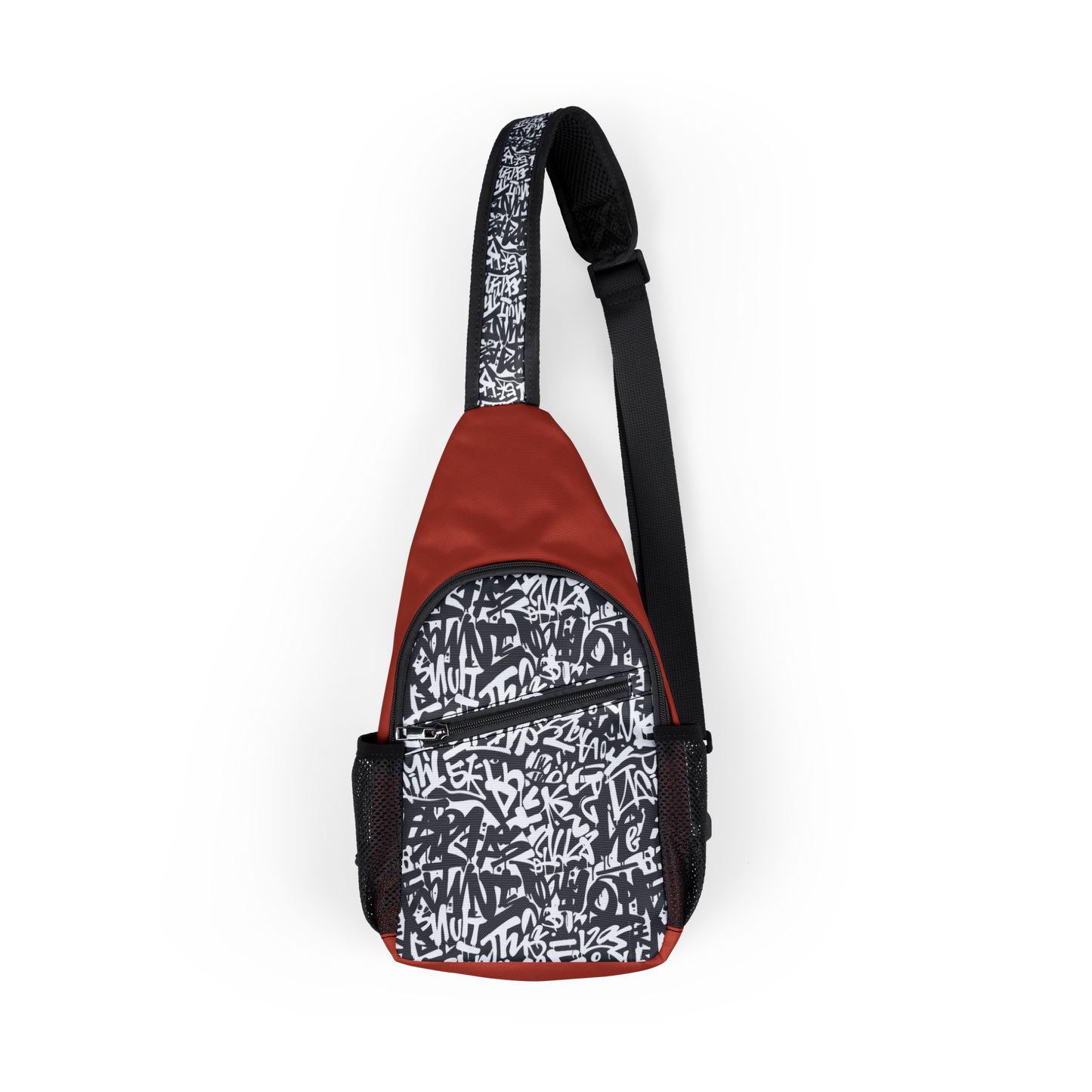 Trendy Urban Graffiti Chest Bag - Sling Satchel for Urban Adventures, Cross Body Sling Bag, Chest Bag, Crossbody Backpack, Travel Bag